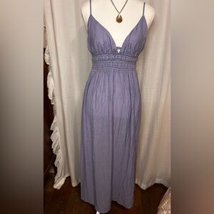 Lyss Loo Lavender Maxi Dress large Boho chic cottage core Wonderlust